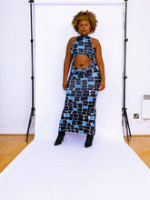 Load image into Gallery viewer, Vintage Geometric Belly Dress (12-18UK)
