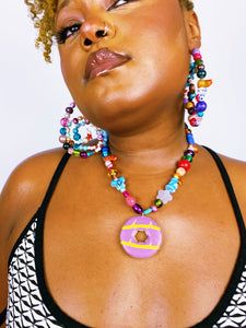 The Party Ring Beaded Necklace