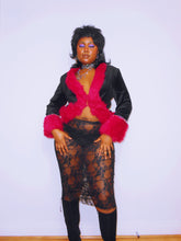 Load image into Gallery viewer, Electric Pink Tassel Bead Coat by Sooki Sooki Vintage (10-12UK)
