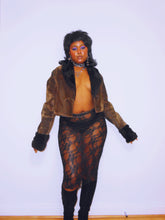 Load image into Gallery viewer, Cropped 1970s Faux Fur Jacket (16UK)
